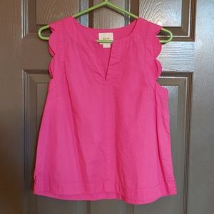 Pink Sleeveless Blouse